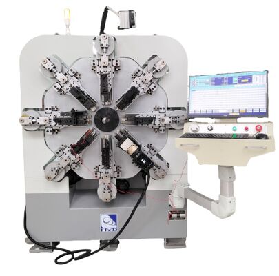 12-14축 자동 CNC 스프링 제조기 1~4mm 코일링 시스템