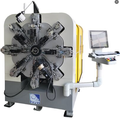 12-14축 자동 CNC 스프링 제조기 1~4mm 코일링 시스템