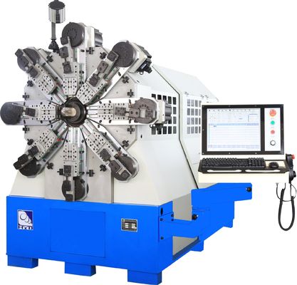 최대 14개 축 CNC 스프링 기계 2.0mm - 6.0mm 캠 덜 비틀림 시스템