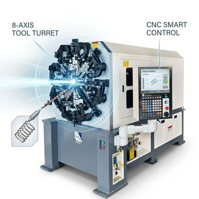 5개의 축은 회전하는 CNC 봄 기계 1.0 - 4.0mm 일본 모터 시스템을 타전합니다