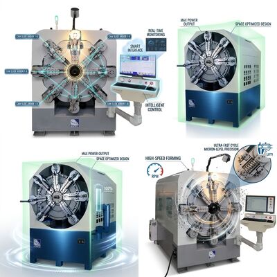 캠리스 CNC 스프링 코일링 머신 컴퓨터화된 직경 0.3 - 2.5mm 시스템
