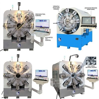 12개의 축 CNC 스프링 기계 스프링 회전 와이어 직경 2.5mm 시스템
