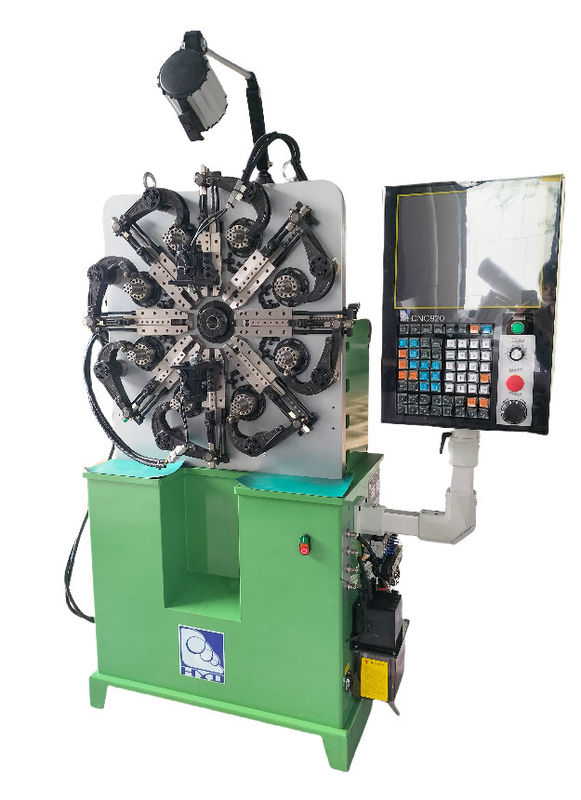 0.2-2.3mm 고정밀 CNC 스프링 머신 HYD-20T-4A 5축 와이어 회전 기능 포함