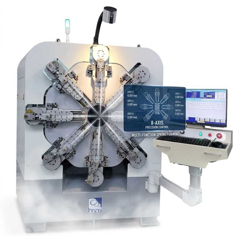 12개의 축 CNC 스프링 기계 스프링 회전 와이어 직경 2.5mm 시스템